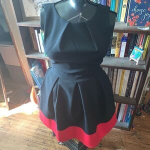 Closet London black luck be a lady dipped hem business casual 10 dress